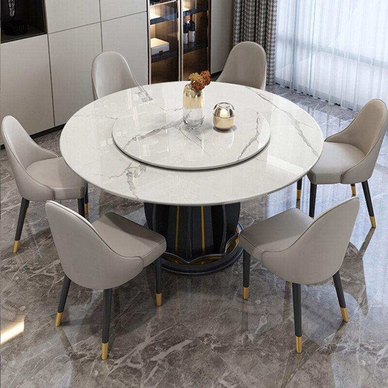 Lixra Elegant Design Marble Dining Table Set
