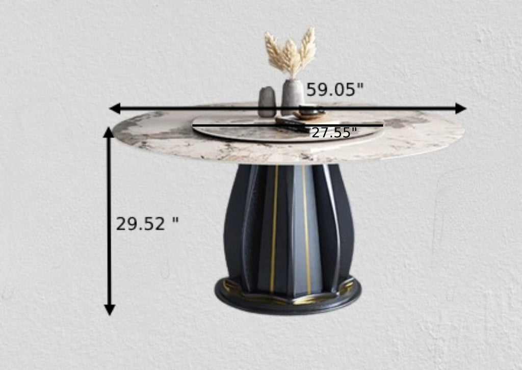 Lixra Elegant Design Marble Dining Table Set