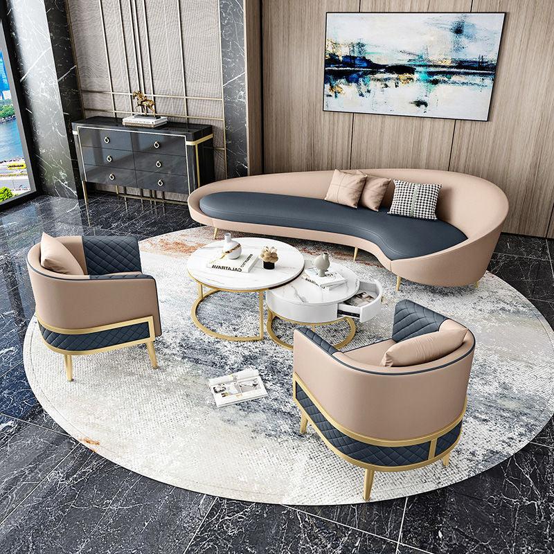 lixra Elegant Design Modern Leather Sofa Set