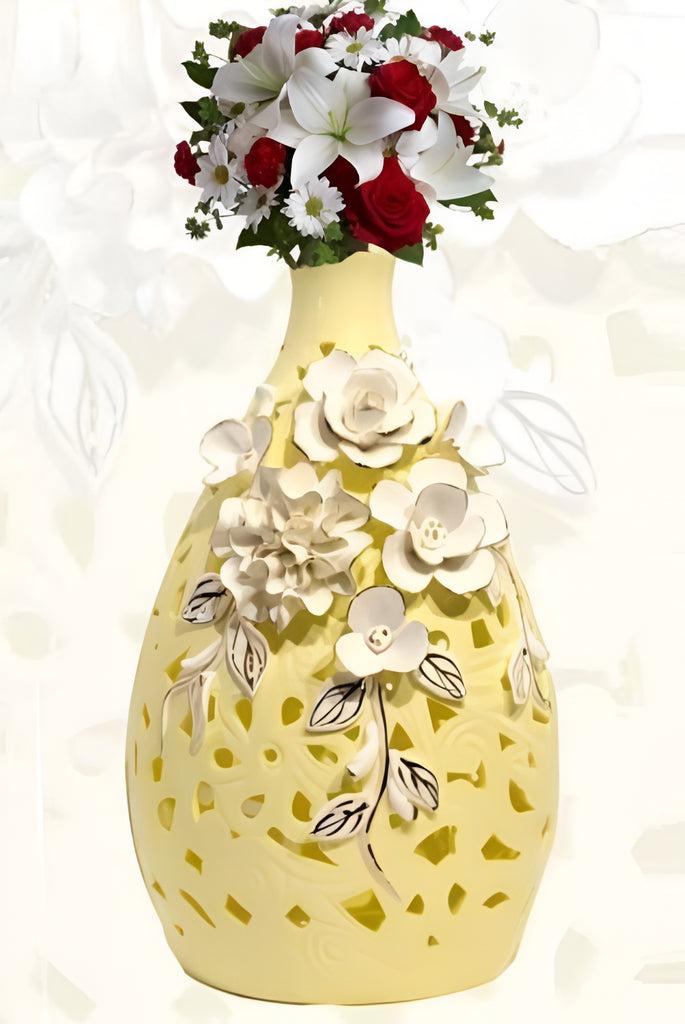 Lixra Elegant Designed Ceramic Flower Vase