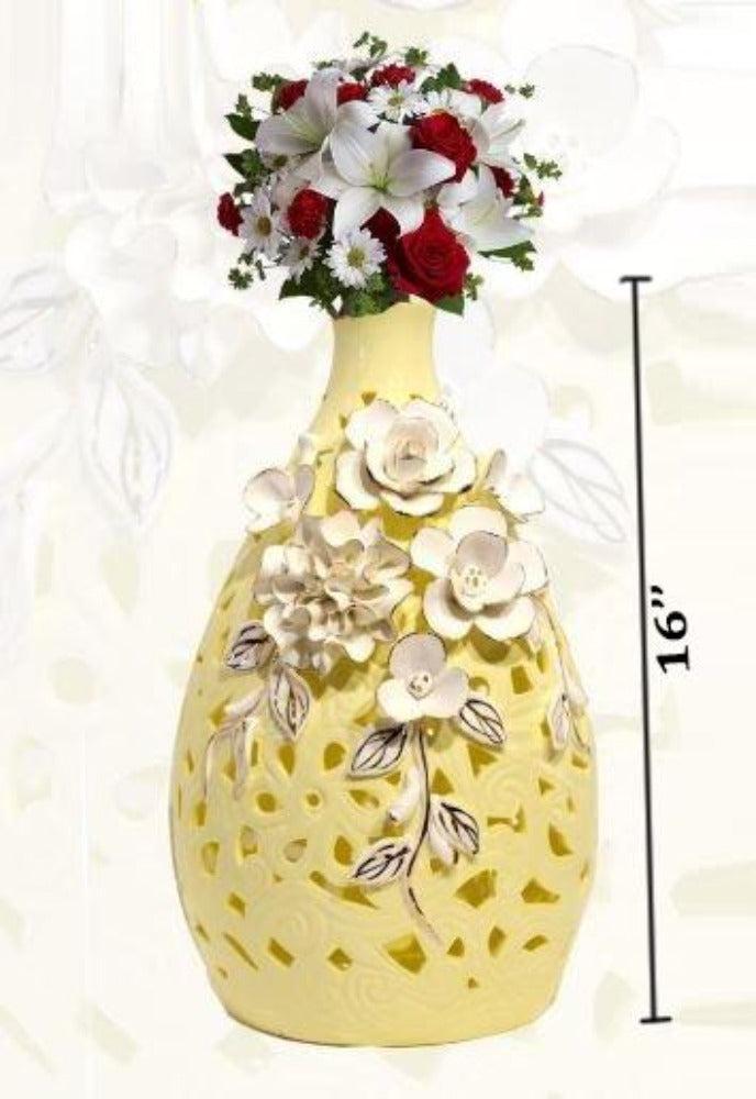 Lixra Elegant Designed Ceramic Flower Vase
