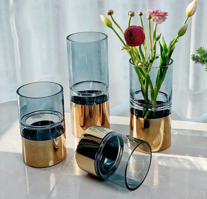 Lixra Elegant Look Glass Flower Vase