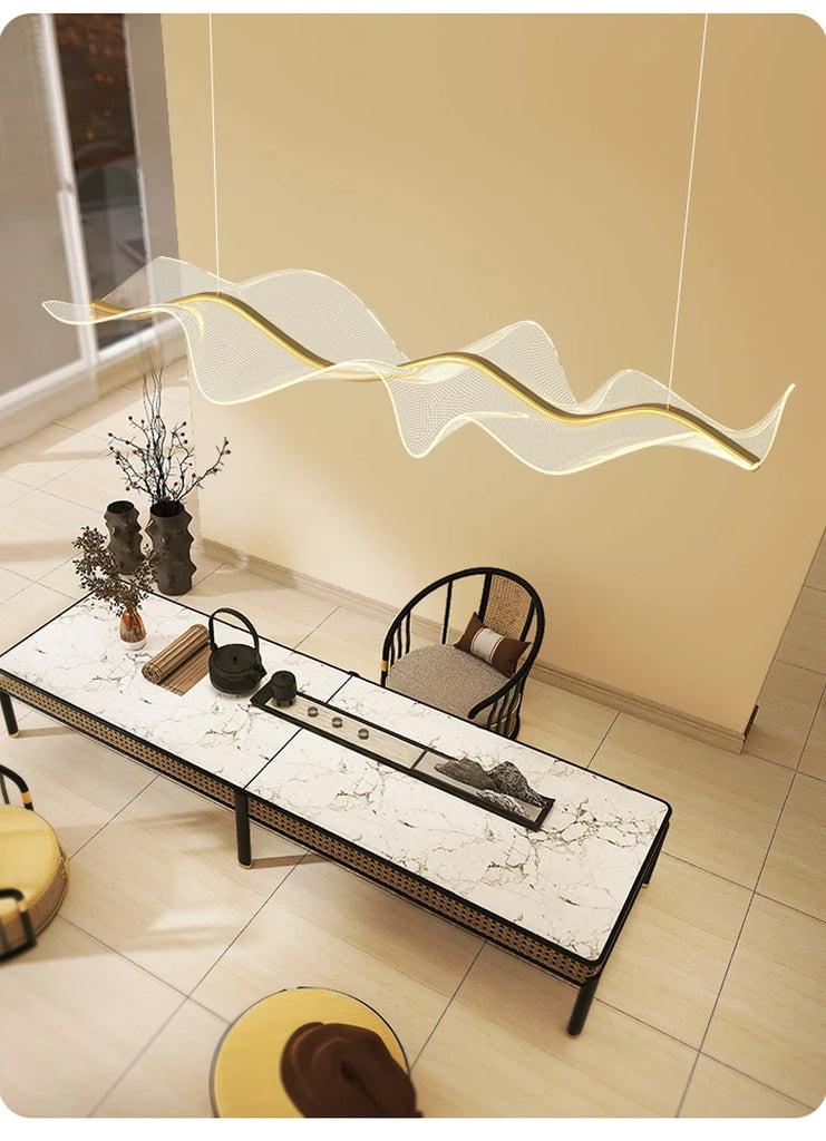 Lixra Elegant Ocean Wave LED Pendant