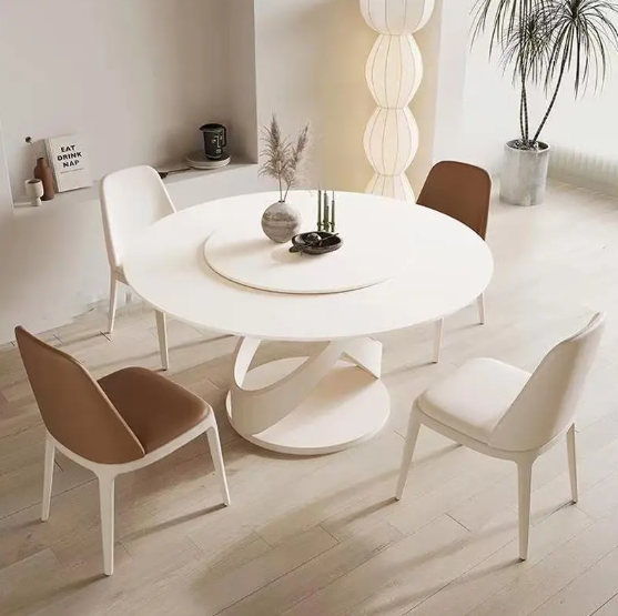 Lixra Elegant Round Dining Table Set