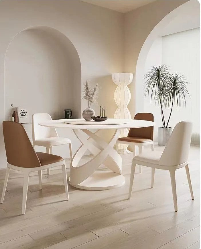 lixra Elegant Round Dining Table Set