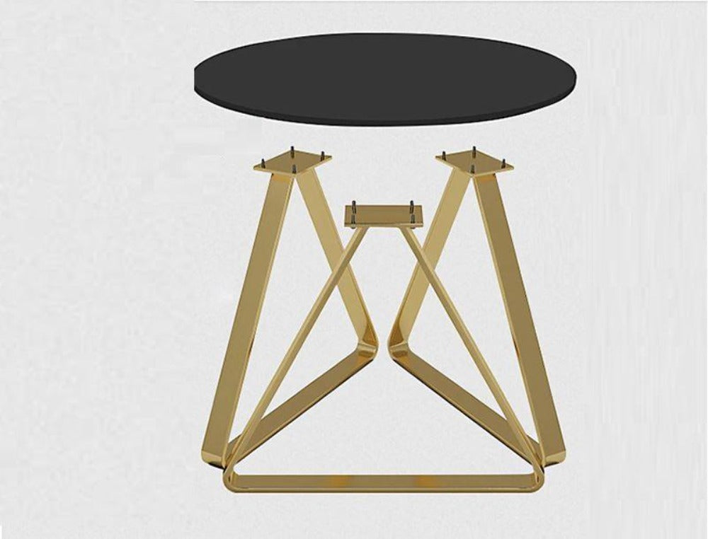 Lixra Elegant Round Marble Dining Table-Set