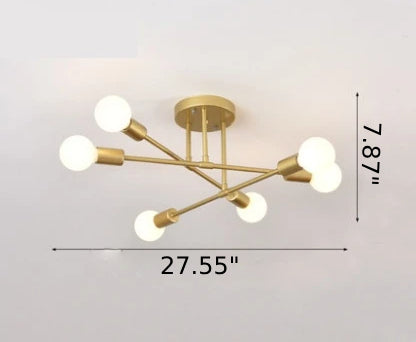 lixra Elegant Semi-Flush Mounted Ceiling Light