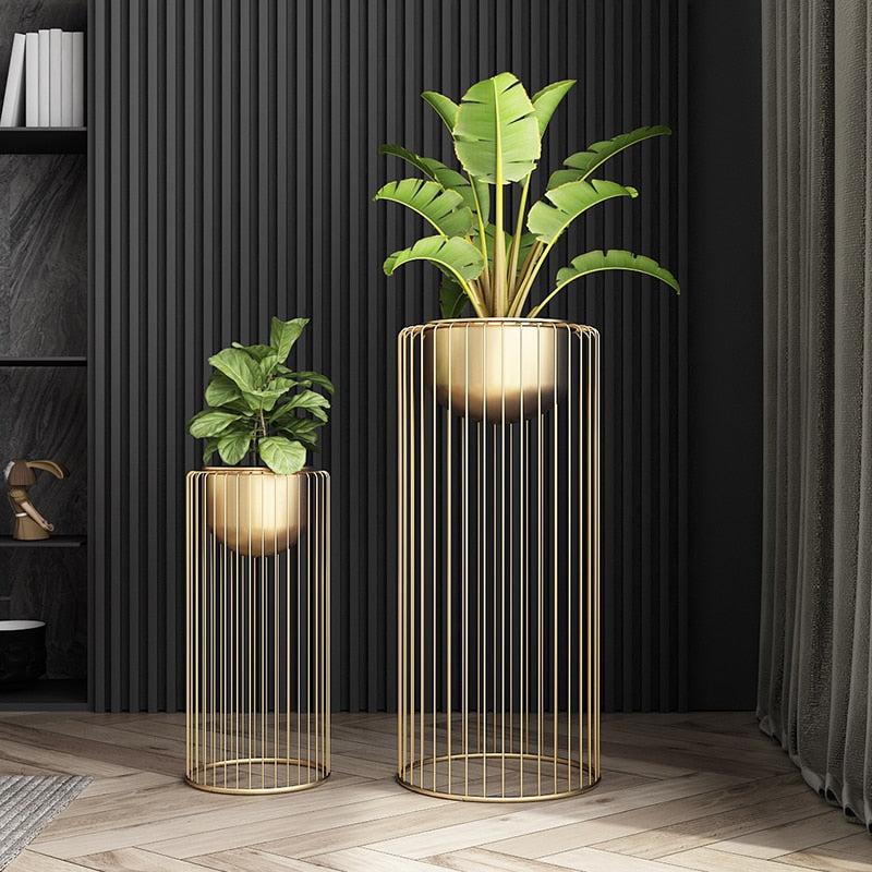 Lixra Elementary Design Metallic Floor Vase