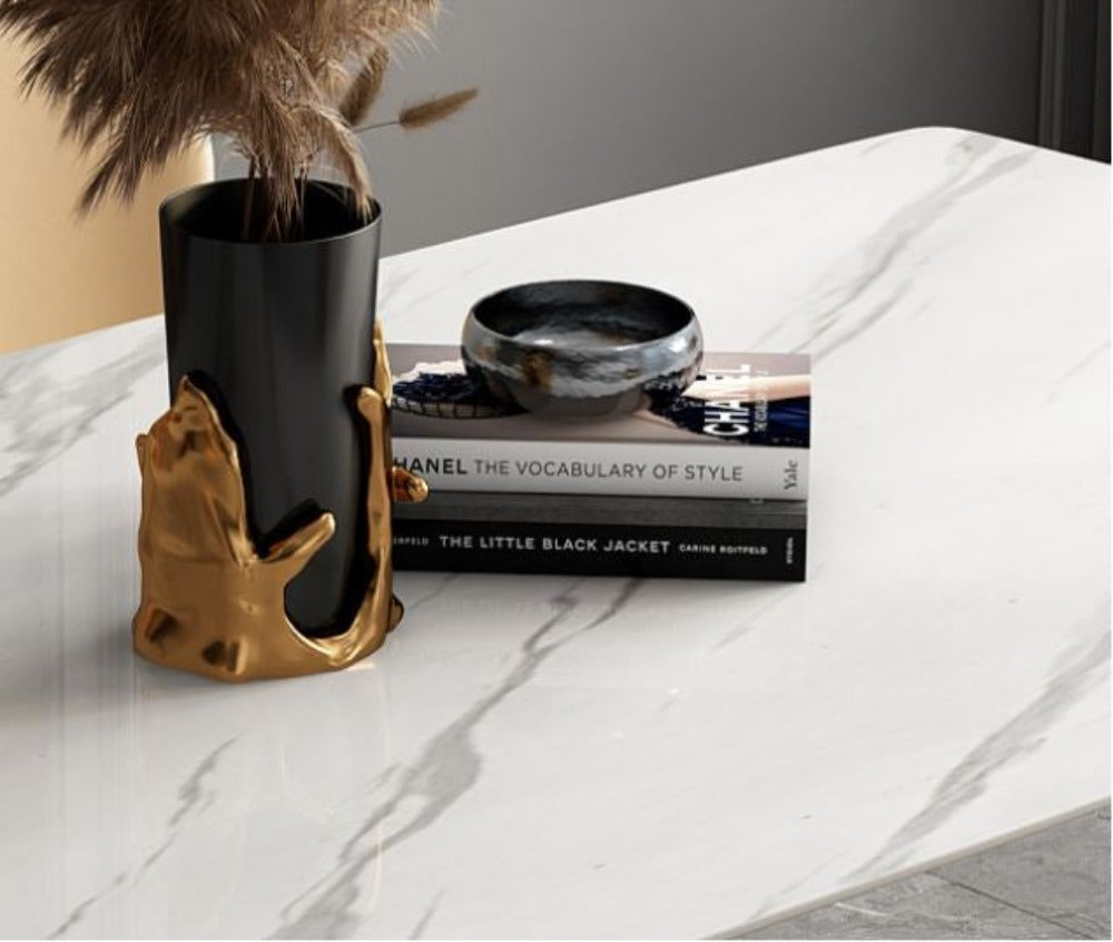 Lixra Embracing Comfort Marble Dining Table Set