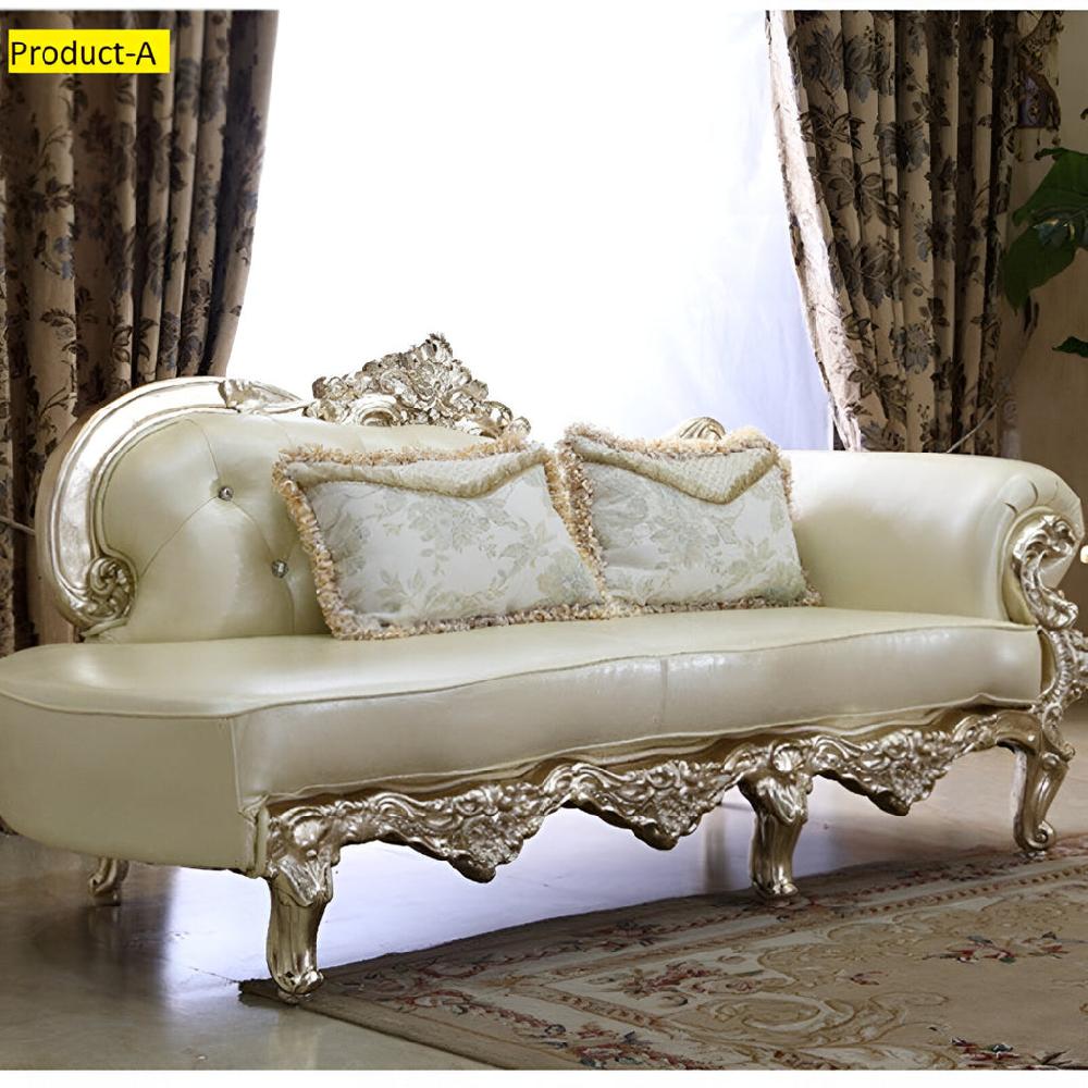 Lixra European Button Tufted Leather Chaise Lounge