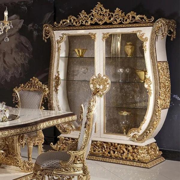 Lixra European Design Antique Royal Wine Cabinet