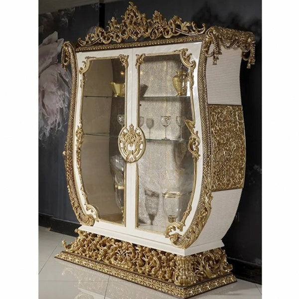 lixra European Design Antique Royal Wine Cabinet