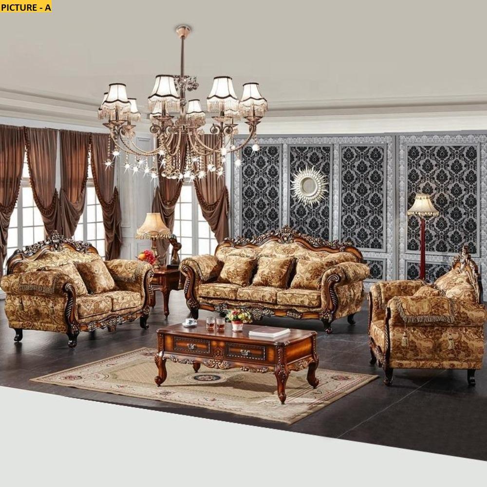 Lixra European Fabric Liville Sofa Set Of 3