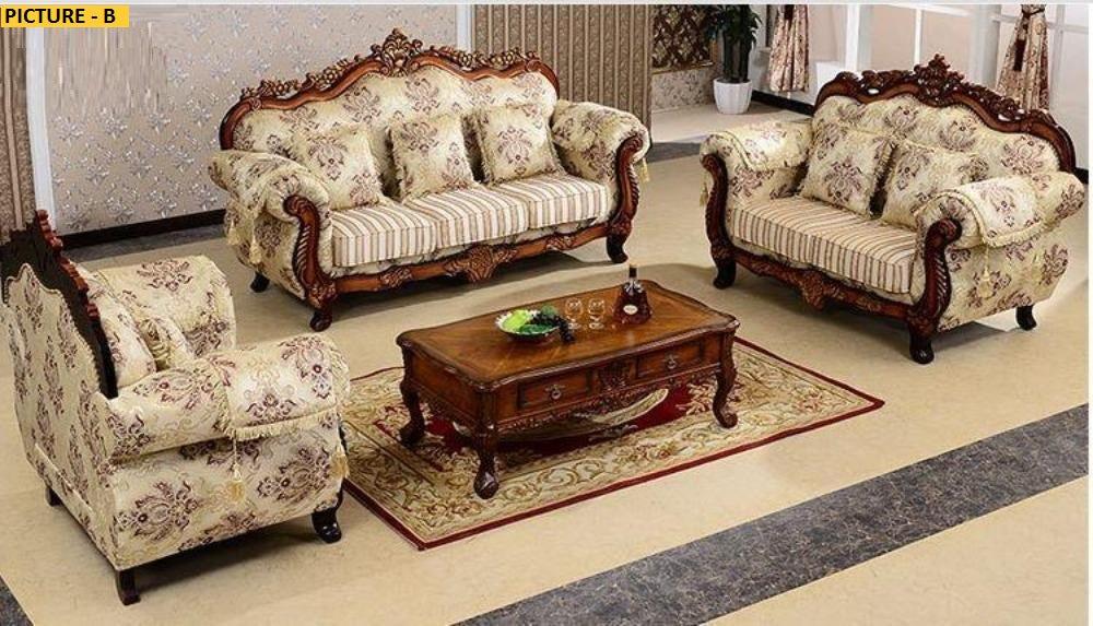 Lixra European Fabric Liville Sofa Set Of 3