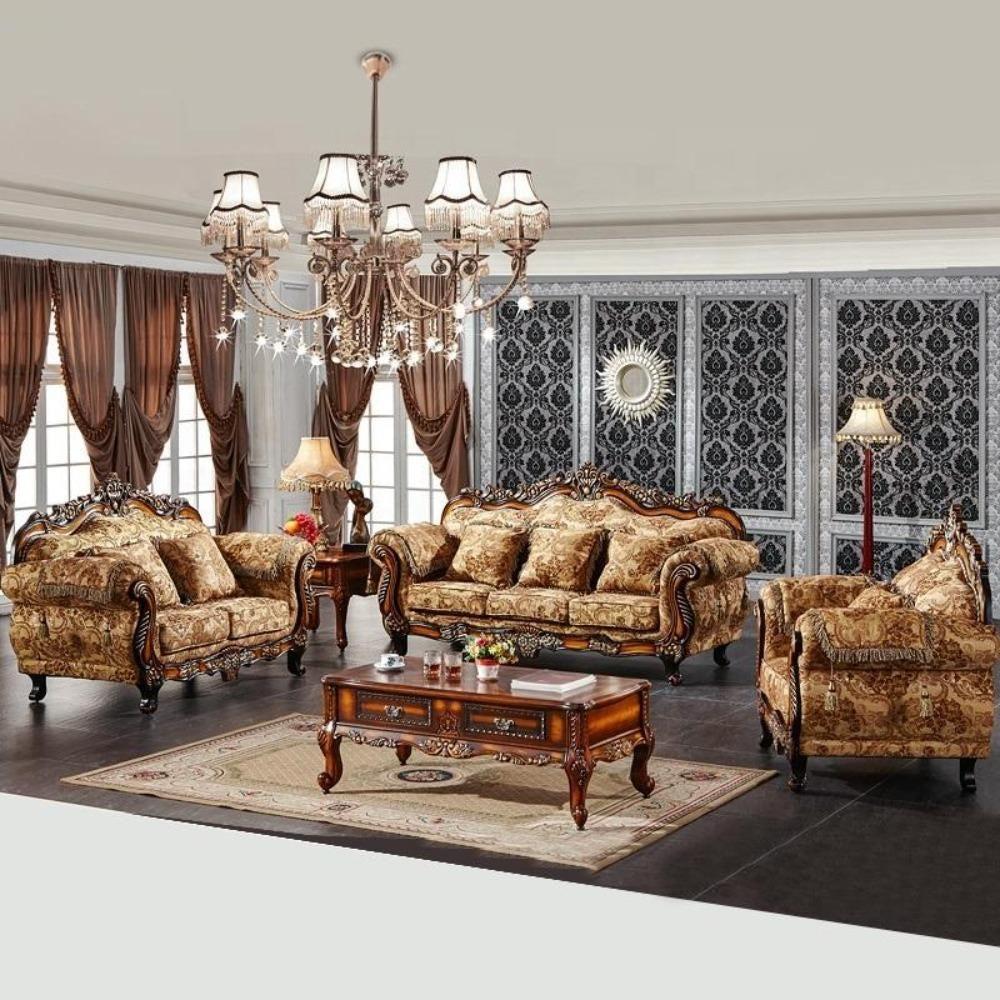 lixra European Fabric Liville Sofa Set Of 3