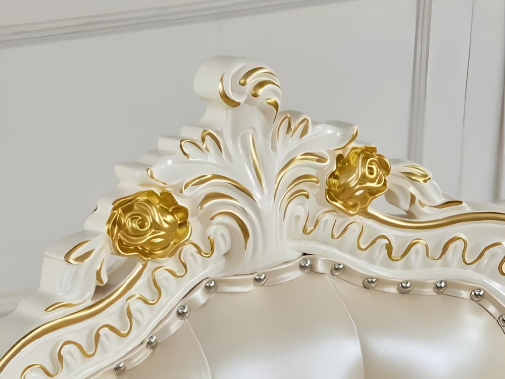 Lixra European Leather Dining Chairs Set Of 4