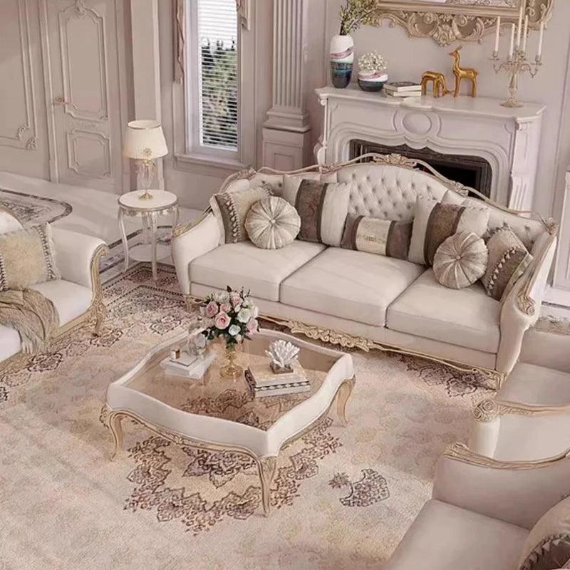 Lixra European Liville Fabric Sofa Set With Lounge