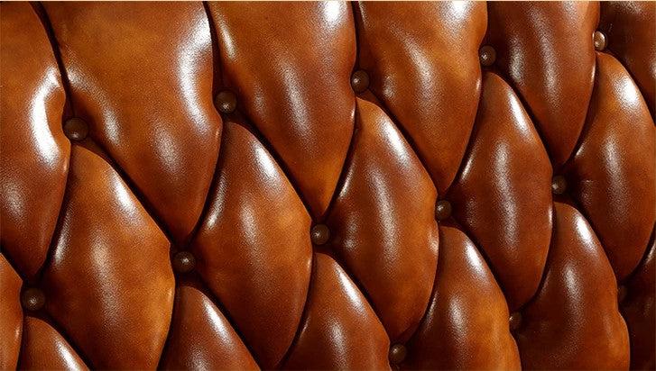 Lixra European Liville Wooden Leather Sofa Set