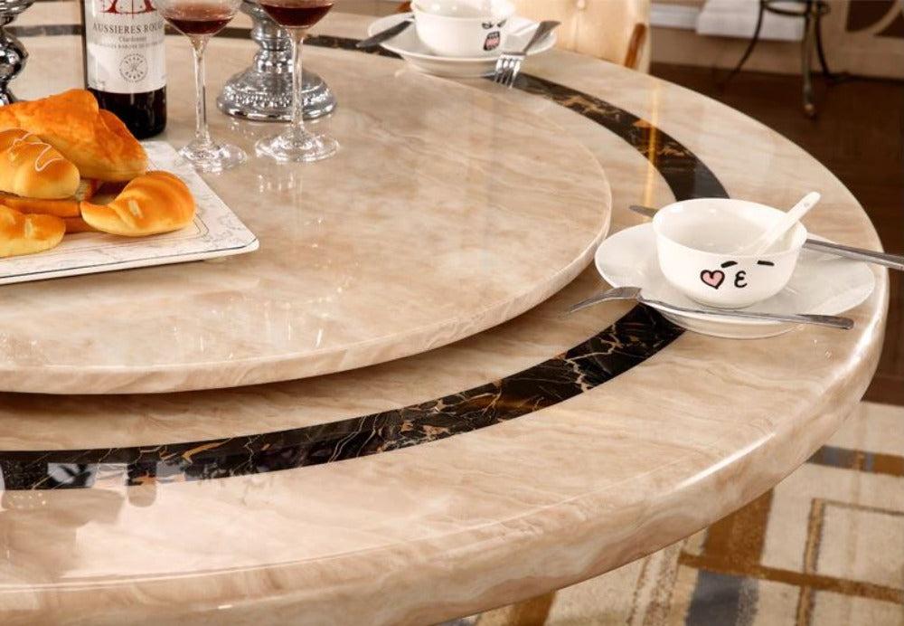 Lixra European Round Marble Dining Table