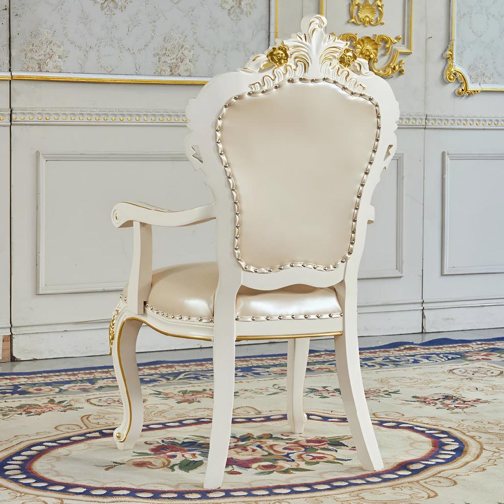 Lixra European Style 4-Piece Leather Dining Chair