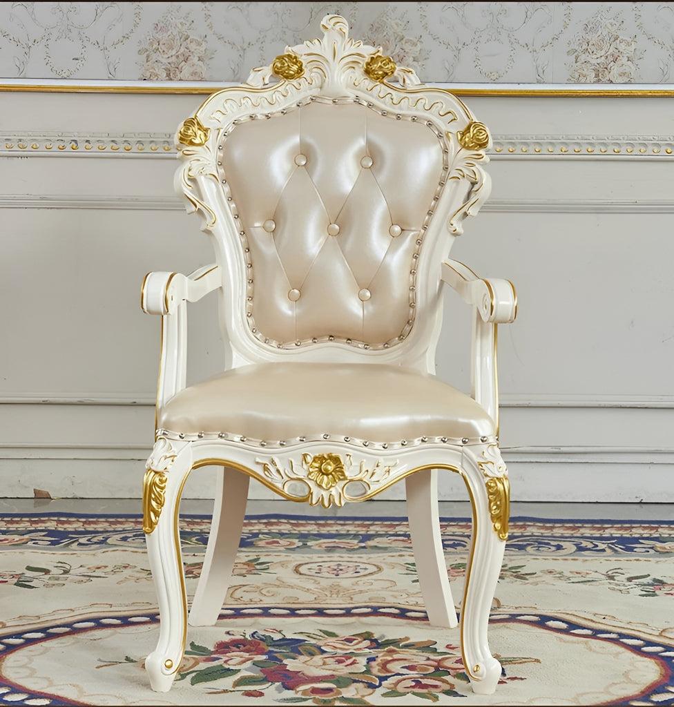 Lixra European Style 4-Piece Leather Dining Chair