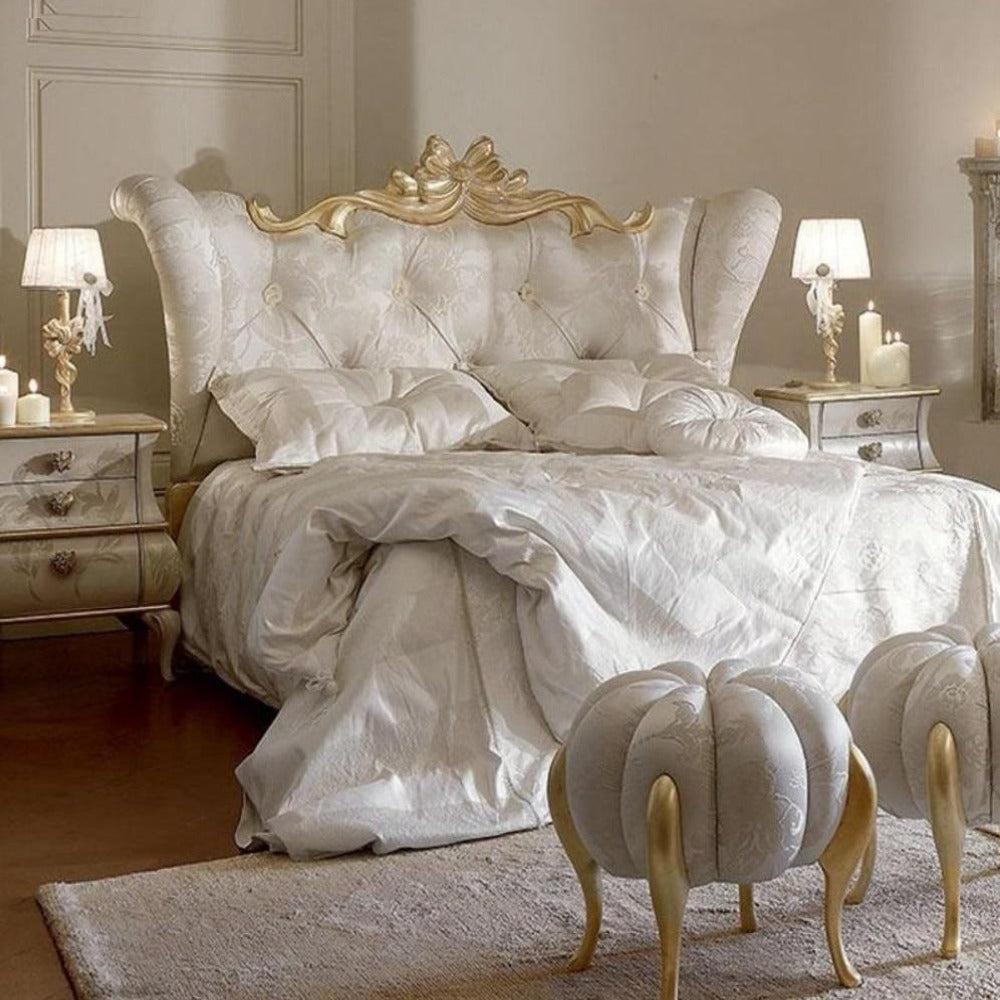 lixra European Style Fabric Upholstered Royal Bed