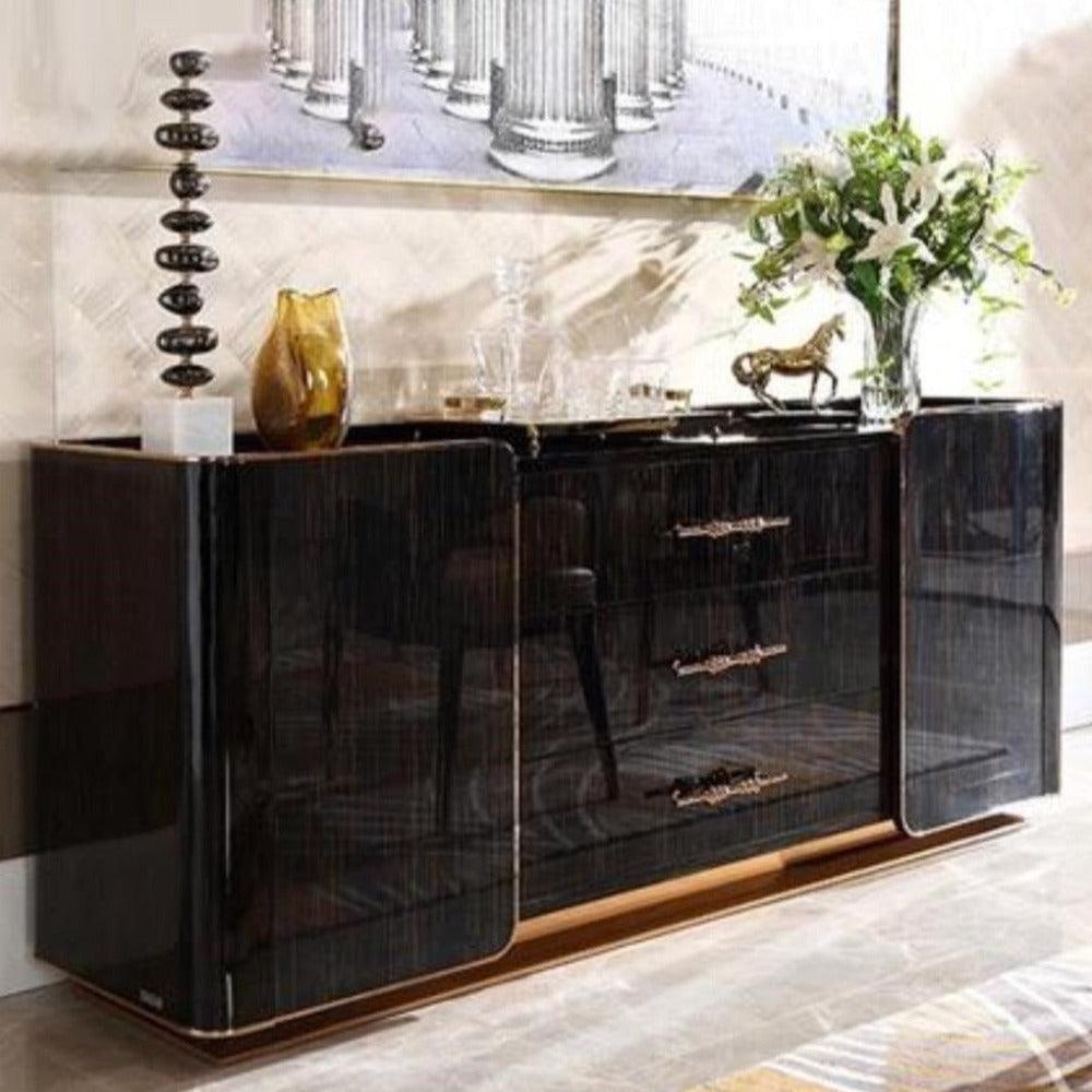 Lixra European Style Wooden Modern Buffet Table