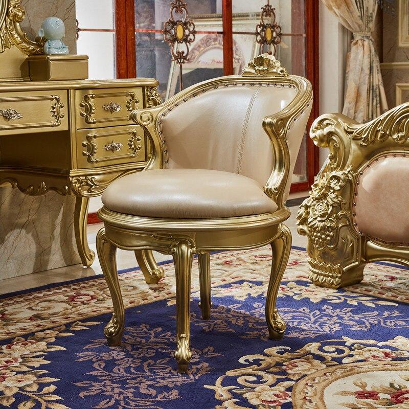 Lixra European Styled Solid Wood Dresser And Chair