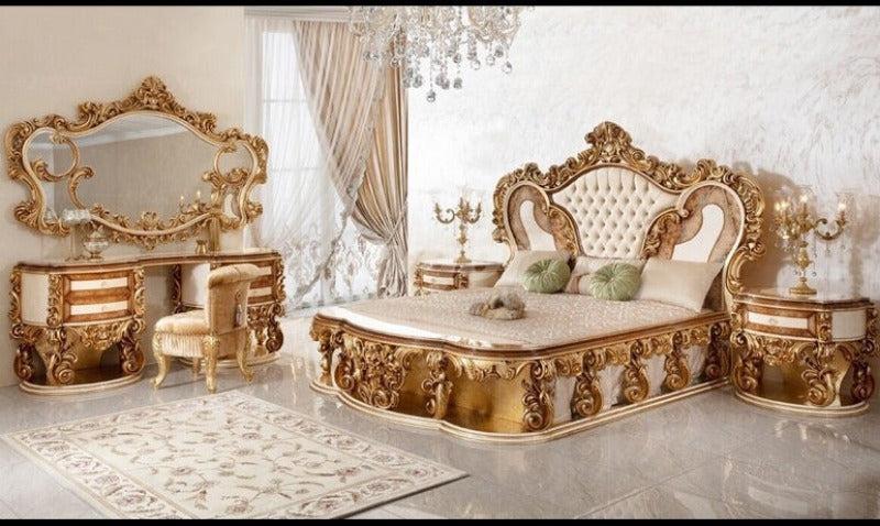 Lixra European Wooden Handcrafted Milan Fabric Bed