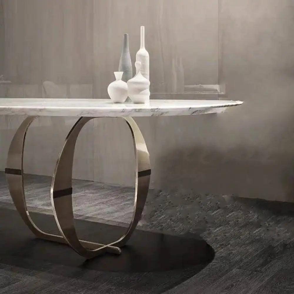 Lixra Exclusive Design Marble-Top Dining Table Set