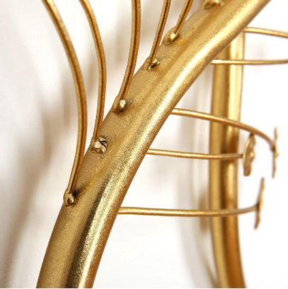 Lixra Exclusive Golden Finish Metal Wall Hanging