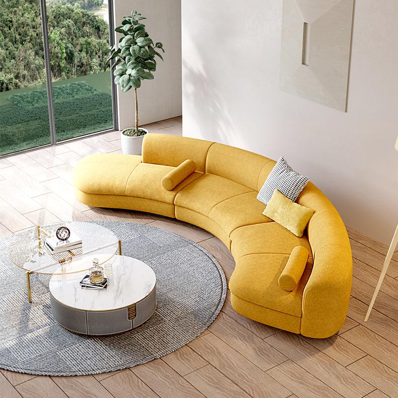Lixra Exclusive Modern Circular Fabric Sofa Set