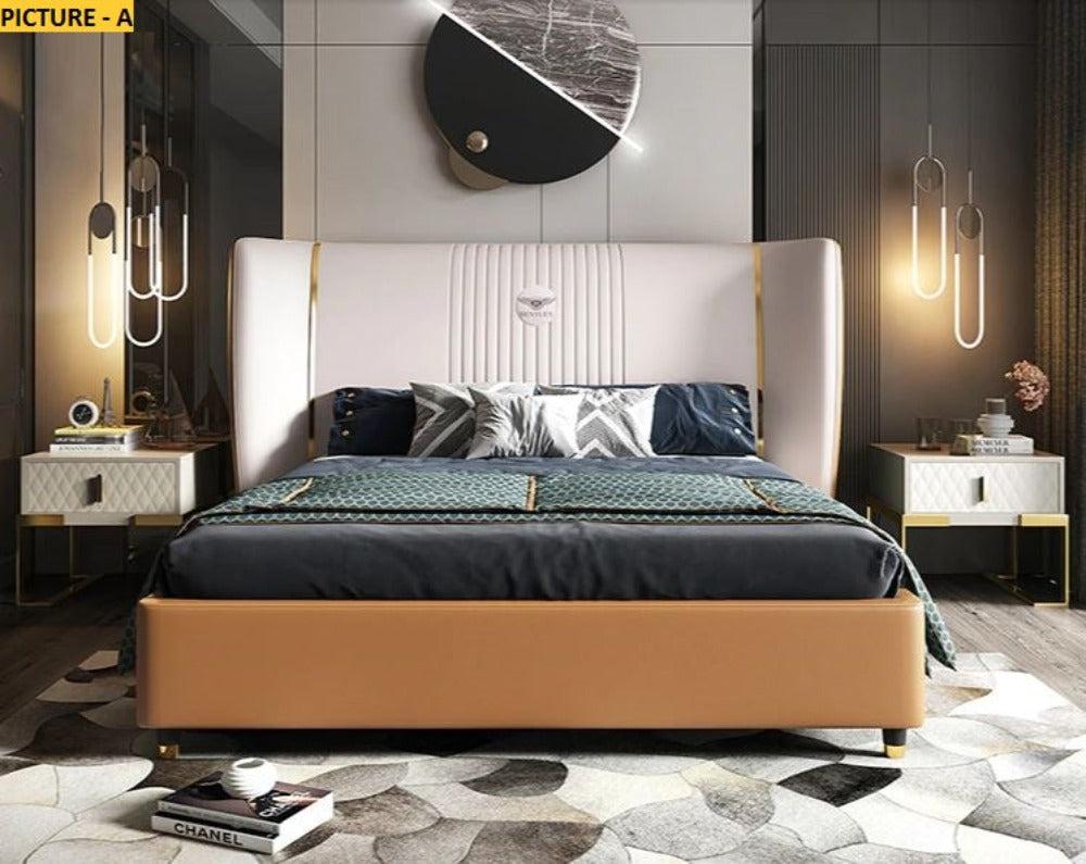 Lixra Exclusive Modern Design Leather Bed