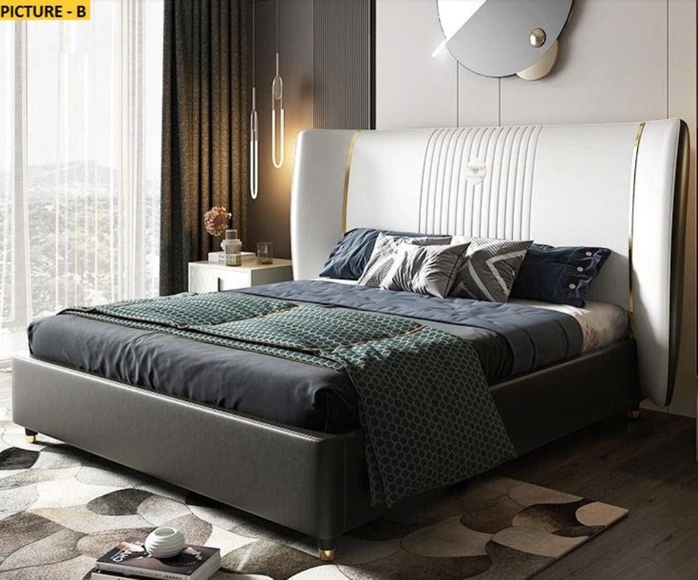 Lixra Exclusive Modern Design Leather Bed