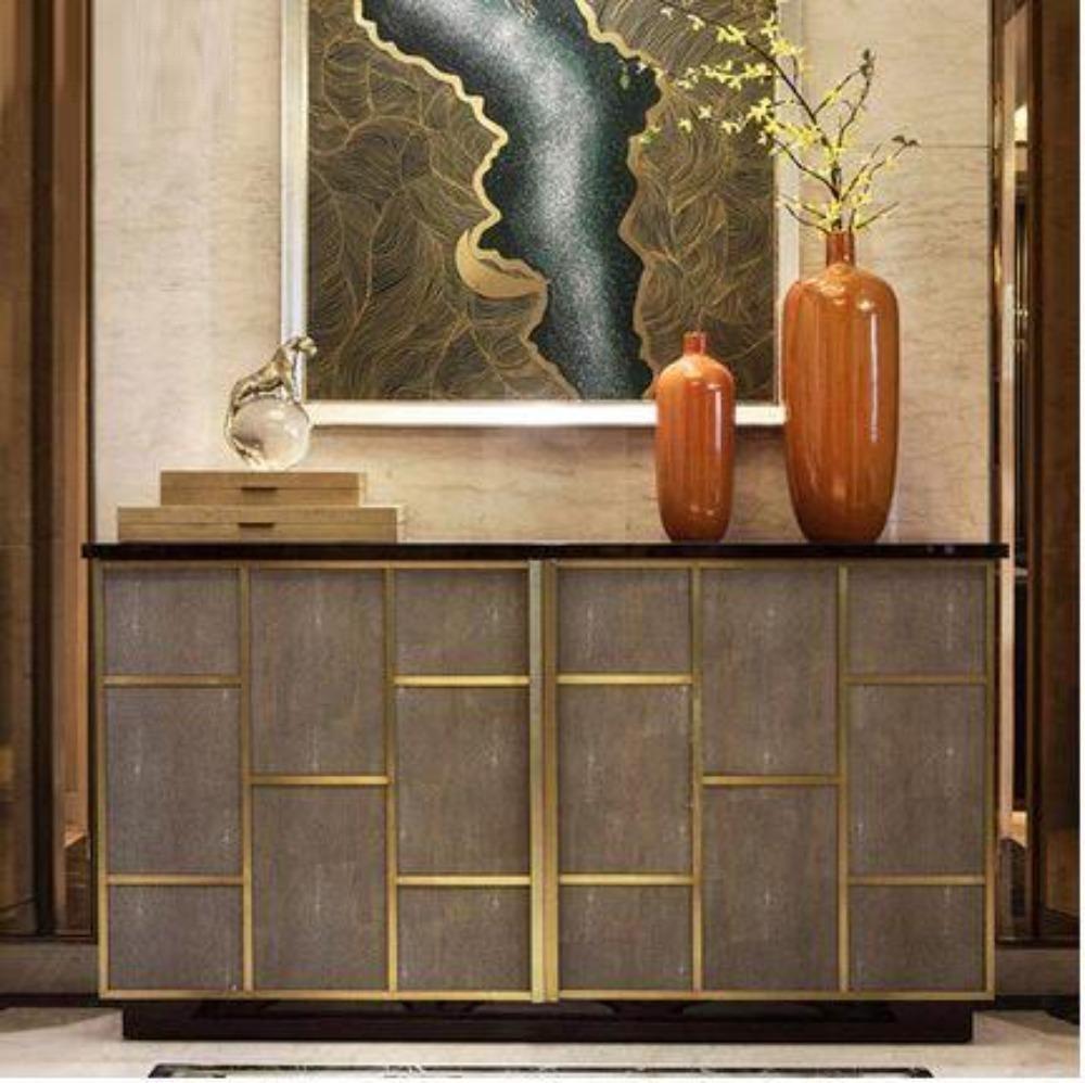 Lixra Exotic Wooden Modern Wooden Buffet Table