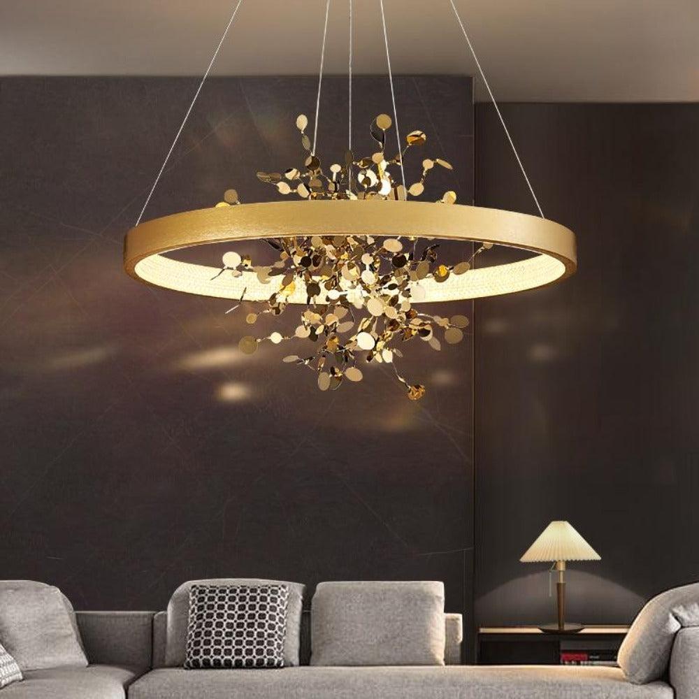 Lixra Exquisite Design Gold Finish Pendant Light