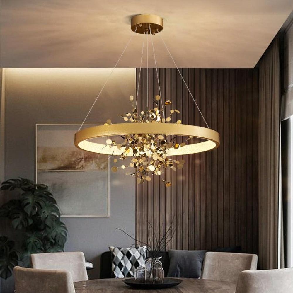 lixra Exquisite Design Gold Finish Pendant Light