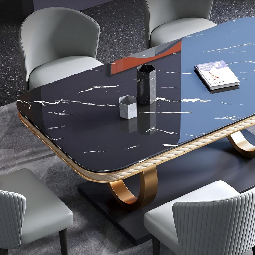 Lixra Exquisite Design Marble Dining Table Set