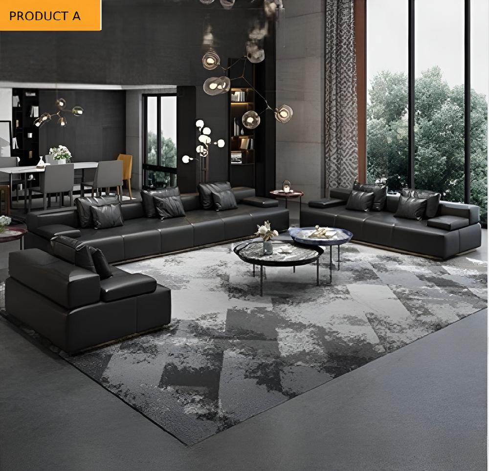 Lixra Exquisite Designer Leather Sofa Set