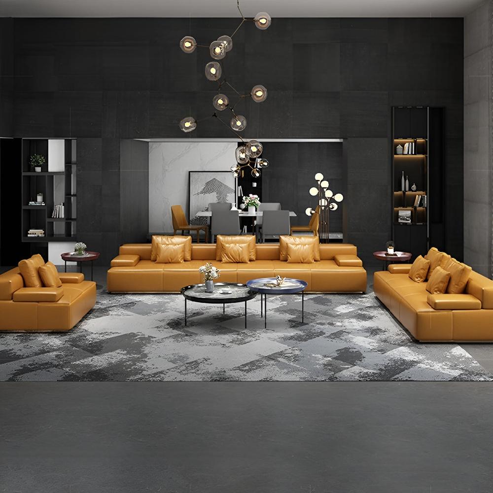 lixra Exquisite Designer Leather Sofa Set