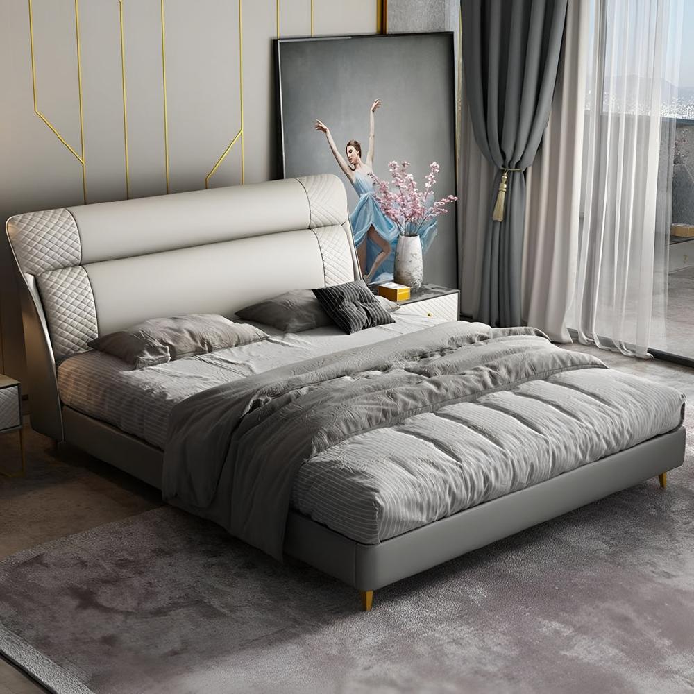 lixra Extraordinary Modern Luxury Leather Bed