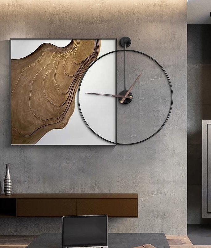 Lixra Extravagant Painting Metal Wall Clock