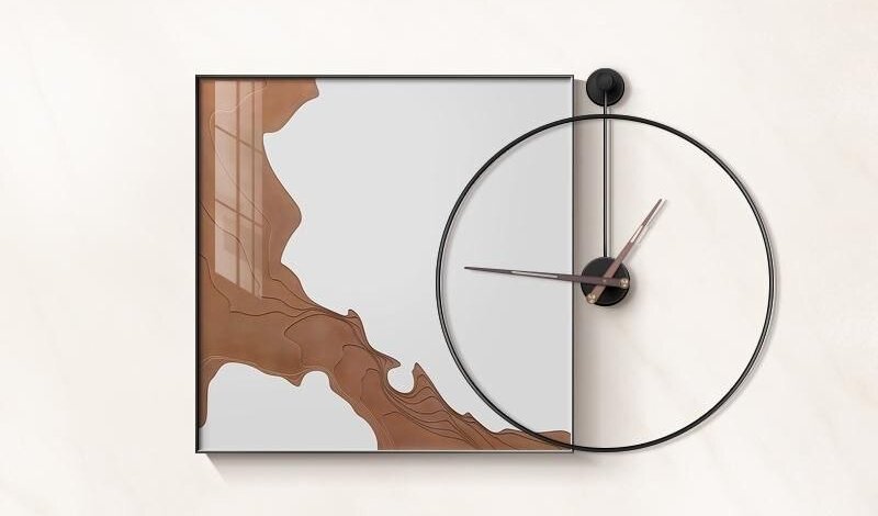 Lixra Extravagant Painting Metal Wall Clock