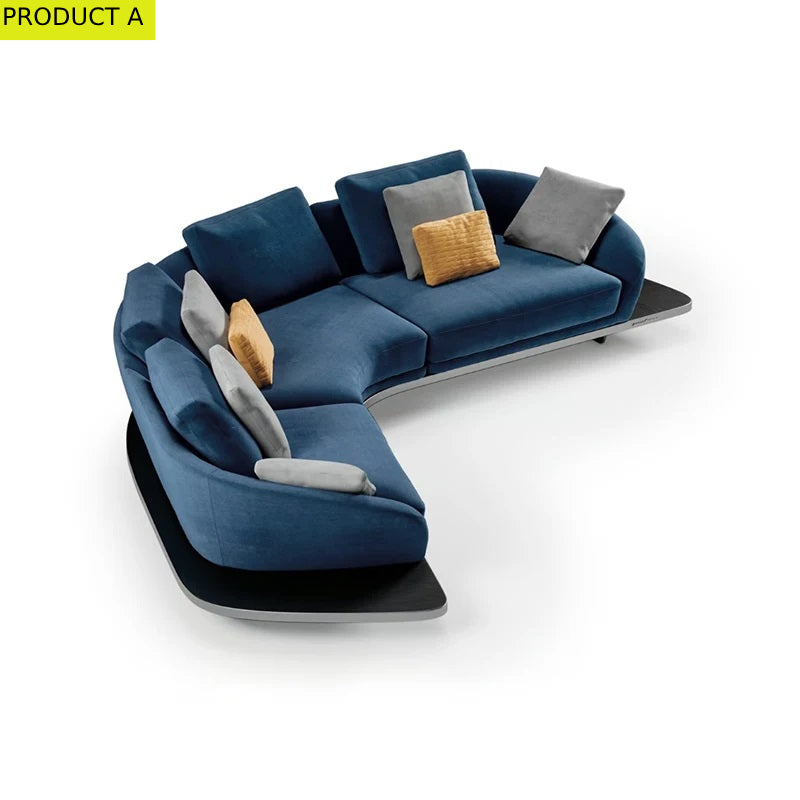 Lixra Fabric Upholstered Modern Sectional Sofa