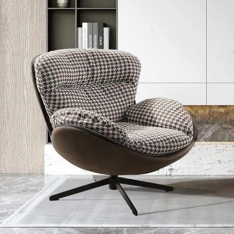 Lixra Fabric Upholstered Swivel Accent Chair