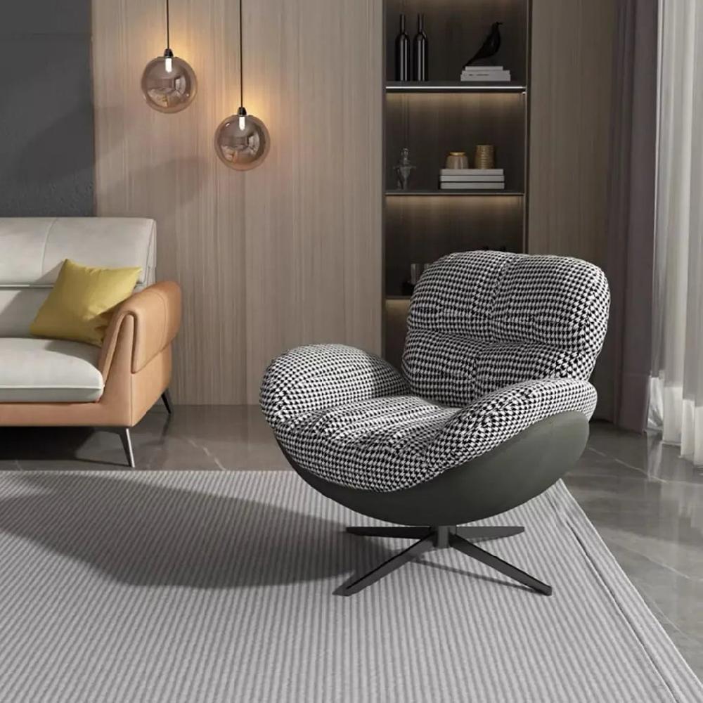 Lixra Fabric Upholstered Swivel Accent Chair