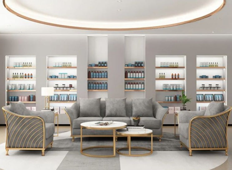 Lixra Fabric Upholstery 3-pcs Modern Sofa-Set