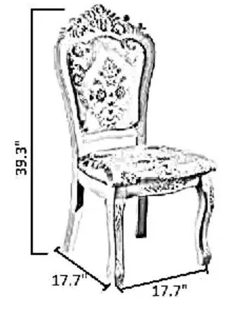 Lixra Fabric Upholstery Set Of 6 Dining Chairs