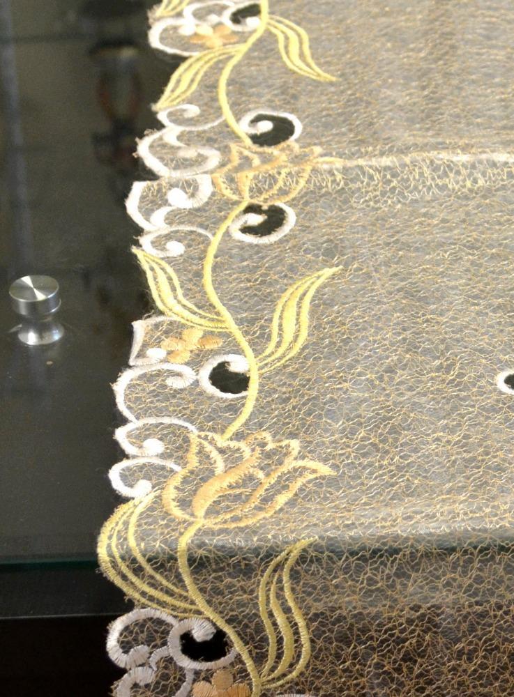 Lixra Floral Embroidered Table Runner