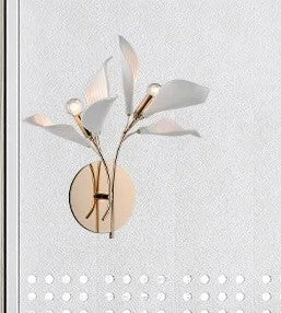 Lixra Floral Radiance White Petals Wall Sconces